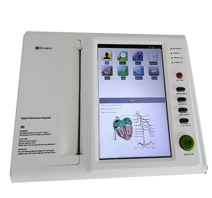 12 Maschine Kanal-Monitor-Elektrokardiogramm EKG Recorder-ECG mit Analysator