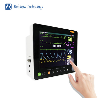 Icu CCU 12 Zoll-Touch Screen Patientenmonitor mit zusätzlichem Kasten