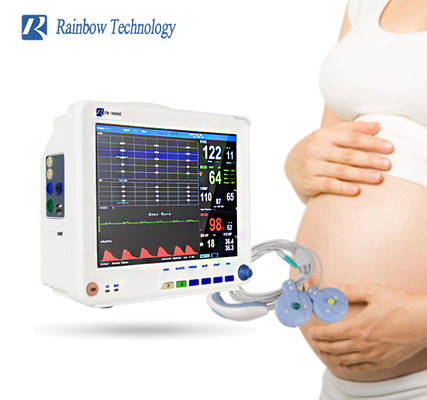 220V 9 Parameter Multiparameter Mutter-Fötus-Monitor für Schwangere