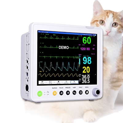 12 Veterinärgedulds-Monitor der Führungs-ECG für Tierarzt-medizinische Klinik-Ausrüstung