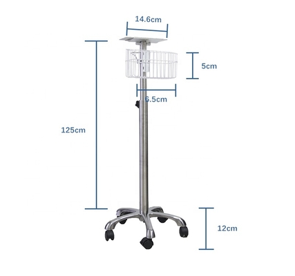 30 kg Tragfähigkeit Krankenhaus-Patientenwagen Verpackung Größe 69 cm ((L) X 21 cm ((W) X 46 cm ((H)