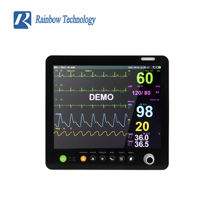 15 Zoll medizinischer Vitalmonitor 6 Parameter Patientenmonitor für die Intensivstation PM9000-GTE