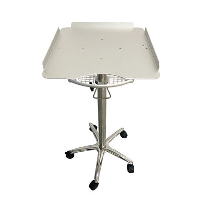 Tragbare verstellbare Edelstahl-Aluminium-Legierung Krankenhauswagen/Wagen 5 Gitter 1 Regal Modernes Design für EKG-Maschinen Klinik