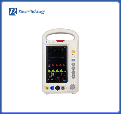 Medizinischer Vital Sign Patient Monitor 6 Parameter 7 Zoll-Kopfende für Krankenhaus