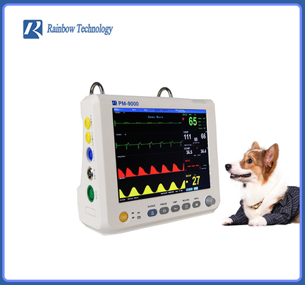 Medizinische Geräte Veterinärpatientenmonitor mit hörbarem/sichtbarem Alarm