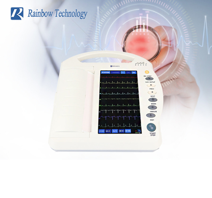 10,1 Zoll-Touch Screen automatisches ECG bearbeiten den digitalen 12 Kanal-Elektrokardiographen maschinell
