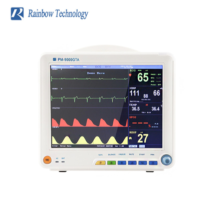 Vital Sign Multi Parameter Patient-Monitor 12,1 bewegen tragbaren ICU-Monitor Schritt für Schritt fort