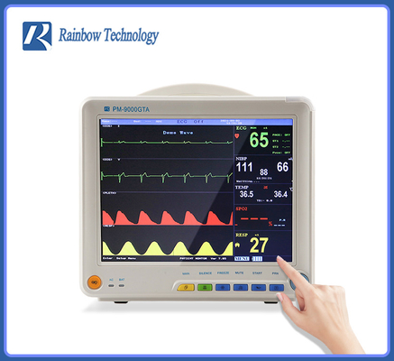 Tragbarer Multiparametermonitor mit hörbarem/sichtbarem Alarmsystem