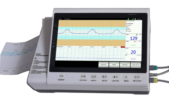 Krankenhaus-Zwillinge prüfen fötales Herz Rate Monitor With Printer CTG