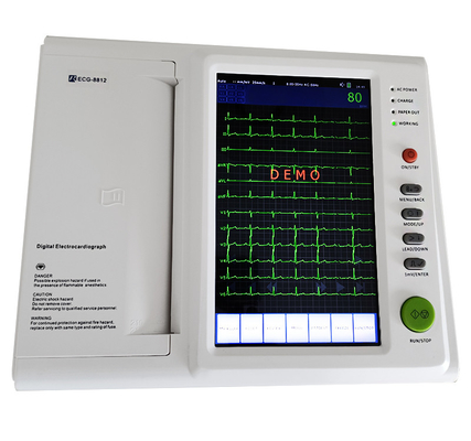 12 Maschine Kanal-Monitor-Elektrokardiogramm EKG Recorder-ECG mit Analysator