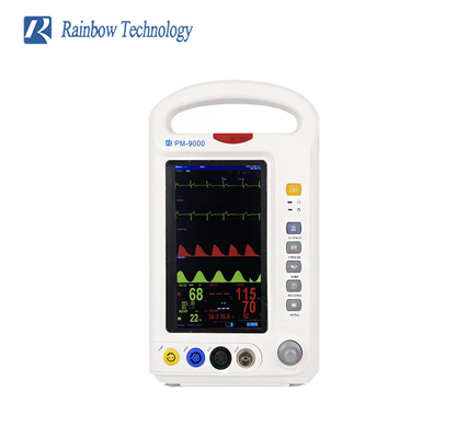 Regenbogen-Berufskrankenwagen Vital Signs Patient Monitor 7 Zoll