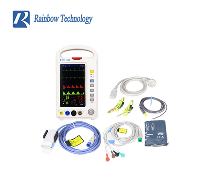 Regenbogen-Berufskrankenwagen Vital Signs Patient Monitor 7 Zoll