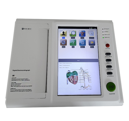 Hot-Selling 10 Zoll Touchscreen EKG-Maschine 12 Leads 12 Kanal EKG-Gerät