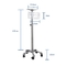 Zoll Vital Signs Patient Monitor Trolley des Krankenhaus-Überwachungs-Schwenker-Stand-12