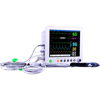 12 Veterinärgedulds-Monitor der Führungs-ECG für Tierarzt-medizinische Klinik-Ausrüstung