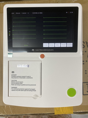 Tragbares EKG-Gerät mit Alarmen, LCD/LED-Anzeige, Messung der Herzfrequenz