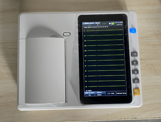 3/6-Kanal-Elektrokardiographie-Maschine hochauflösender thermischer Drucker tragbarer EKG-Monitor