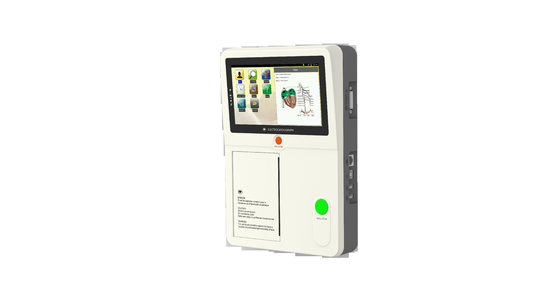 Portable 7-Zoll-Touchscreen 12 Blei 3-Kanal-EKG-Maschine