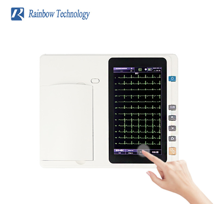 7 Zoll Farb TFT-LCD Touchscreen Elektrokardiogramm digitale EKG-Maschine