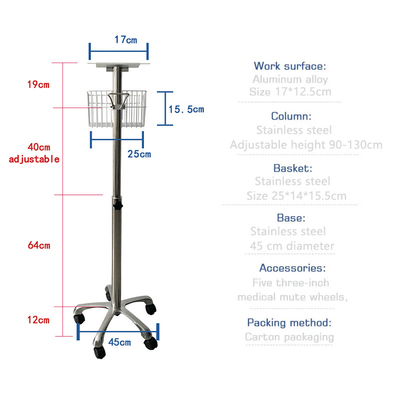 Vitalzeichen überwachen Intensivstation Bett-Multi-Parameter-Patient-Monitor Trolley