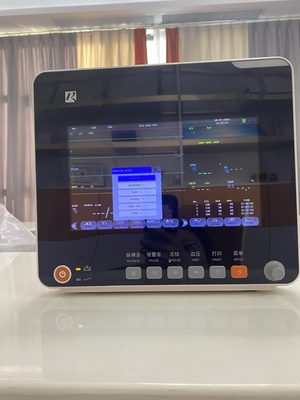 Mehrparameter-Patientenmonitor mit EKG Resp SpO2 Nibp Temp und beweglichen Stand OEM verfügbar