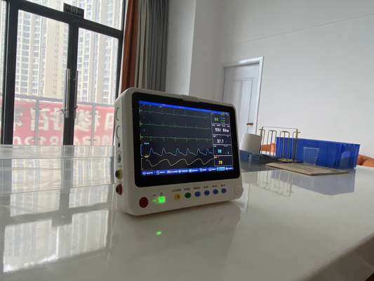 Chinesischer Hersteller Tragbarer 10-Zoll-Ultradünner Patientenmonitor Multi-Parameter-Bettseitige Zahnuntersuchungs-Therapiegeräte