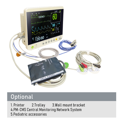 Fabrikgelieferter elektrischer Neugeborener-Patienten-Monitor mit Multiparameter-Funktionen für die pädiatrische Abteilung des Krankenhauses