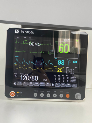 12,1-Zoll-Bildschirm, tragbarer Multi-Parameter-Monitor für Vitalfunktionen am Krankenbett mit Ständer