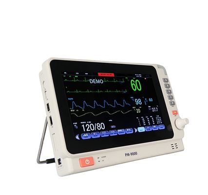 Tragbarer Multi-Parameter-Patientenmonitor mit LED/LCD-Anzeige, drahtloser Konnektivität und Sicherheitsstandard GB/T18830-2009