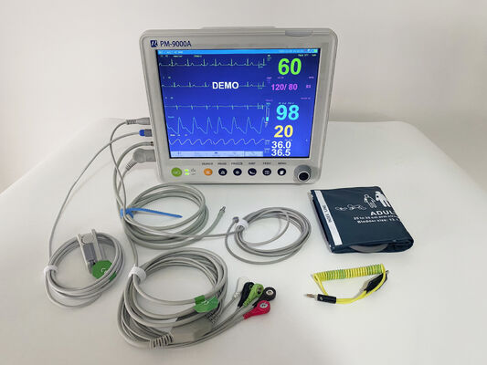 Tragbarer Multi-Parameter-Patientenmonitor mit 12,1" Farb-TFT-Display zur Überwachung der Vitalfunktionen
