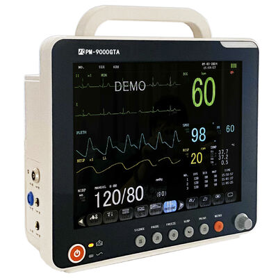 12.1 Inch Full Screen 6 Parameter Multi Parameter Patient Monitor with Optional Printer for Hospital ICU