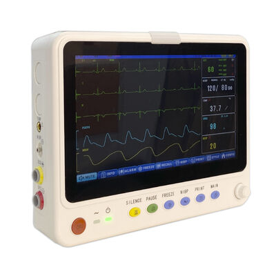Tragbarer 10-Zoll-Ambulanz-Stations-Medizin-EKG-Monitor Multi-Parameter-Intensivpflege-Tragbarer Herzmonitor