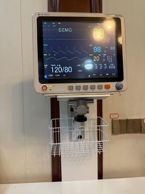 Höhenverstellbarer Aluminiumlegierungspatientenmonitor Stand Wandhalter für Krankenhausgebrauch