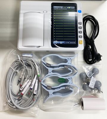 7 Zoll Touchscreen medizinische EKG-Maschine mit thermischem Array-Drucker für Echtzeit-/Offline-Analyse