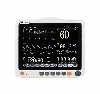 Tragbare 12,1 Zoll TFT-Touchscreen 6 Parameter Farbbildschirm Herzmonitor für das Krankenhaus