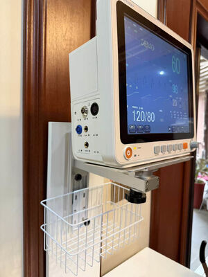 Höhenverstellbare Aluminiumlegierung Wandhalterung für Patientenmonitor im Krankenhauszimmer