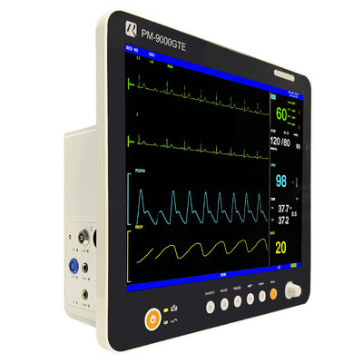 Tragbarer 15-Zoll-Patientenmonitor Vitalparameter-Mehrparameter-Optionaler Etco2-Patientenmonitor