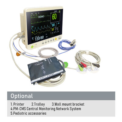 Hochwertige Fabrikpreis 12,1 Zoll Multi-Parameter-Patient Monitor Medizinisches Gerät für das Krankenhaus