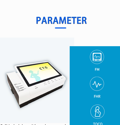 Batteriebetriebenes fötales Herz Rate Monitor mit Anzeige des Gewichts-4kg und FHR-Wellenform