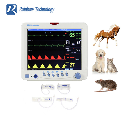 PM-9000A+ 12,1 Zoll Tierarztveterinärpatientenmonitorschoßhund-Katze TIERARZT ECG für Klinik