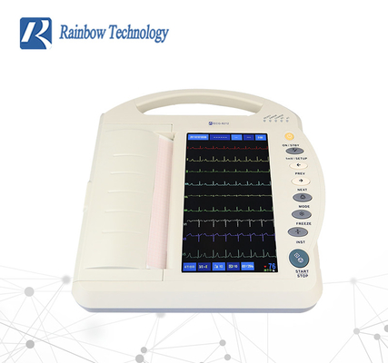 Tragbare ECG Maschine Digital 12 der hohen Auflösung Kanal-mit LCD-Anzeige