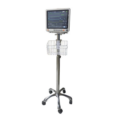 6-Parameter Patient Monitor mit Trolley, Bettseite und elektrischer Stromquelle, 1 Jahr Garantie